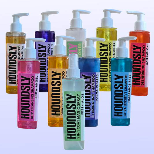 Houndsly natural, vegan dog shampoo starter pack