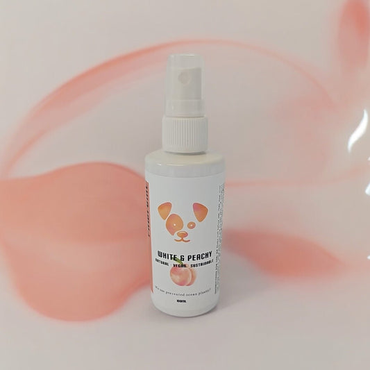 White Peach and marshmallow dog fragrance pawscent