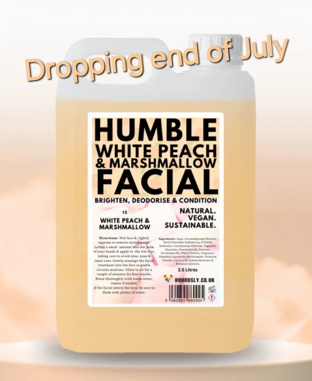 White Peach & Marshmallow Dog Facial - Brighten & Condition